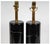 This is a classic pair of Visual Comfort Black Marble lamps that are the personification of simplicity. Simple columns of...