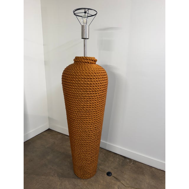 1990s Monumental Sculptural Rope Floor Lamp by Fusion Specialties For Sale - Image 10 of 17