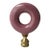 Vintage Glass & Brass Lamp Shade Finial Lampshade Topper For Sale