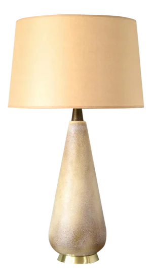 Mid-Century Modern Textured Ceramic Table Lamp