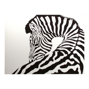 C. Vansen "Zebra" Signed Numbered Serigraph B&w Wild Animals Africa Make Offer!