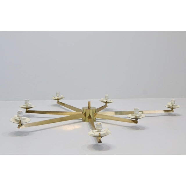 Stella Sette Lune Chandelier by Angelo Lelii for Arredoluce, Italy, 1960s For Sale - Image 9 of 16