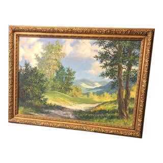 Framed Landscape Oil Painting For Sale