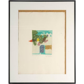 Outdoor Scene, Lithograph, 20th Century, Framed For Sale