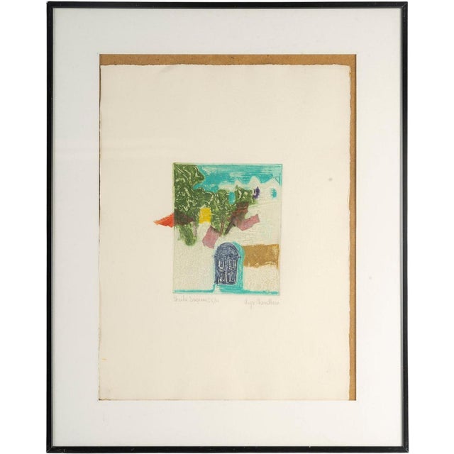 Outdoor Scene, Lithograph, 20th Century, Framed For Sale