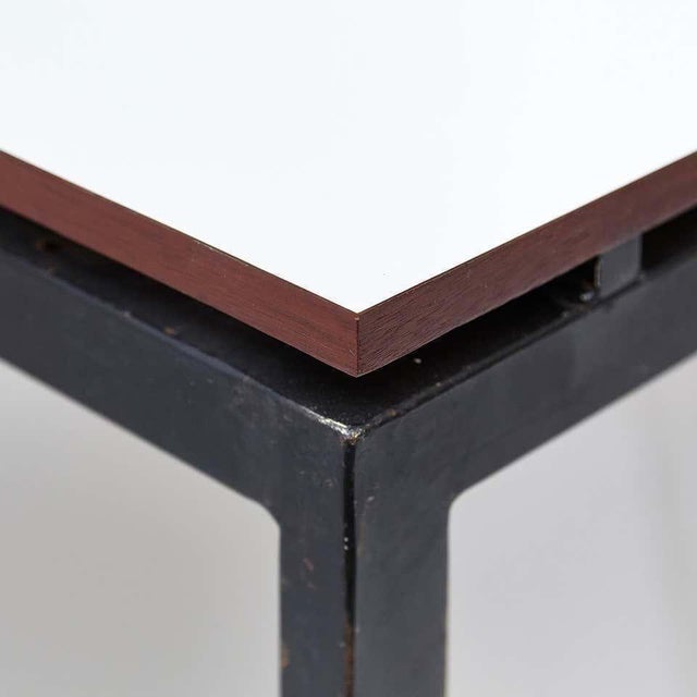 Wood Mid-Century Modern Black and Grey Cansado Table attributed to Charlotte Perriand, 1950s For Sale - Image 7 of 14