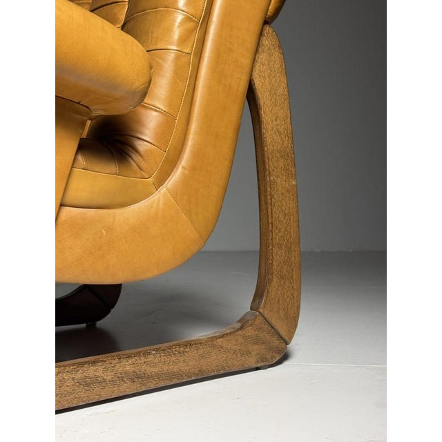 Vintage Italian Armchairs in Leather, 1970, Set of 2 For Sale - Image 17 of 18