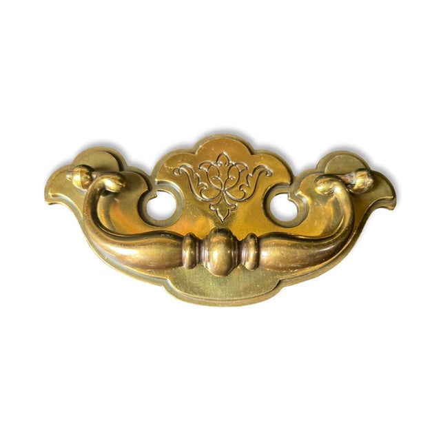 Brass Vintage Keeler Brass Company Brass Dresser Pulls Handles N-15176 (2pieces) and N-13751 (2pieces) For Sale - Image 8 of 12