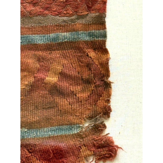Framed Pre-Columbian Fine Textile Fragment from Chancay Culture For Sale - Image 9 of 15