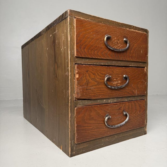 Small Japanese Chest of Drawers, 1920s For Sale - Image 4 of 10