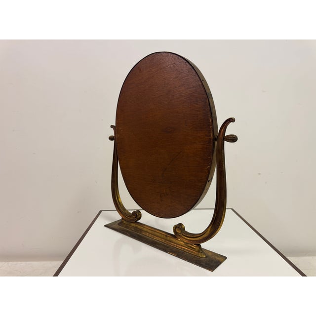 Mid-Century Italian Brass Vanity or Dressing Table Mirror, 1950s For Sale - Image 14 of 15