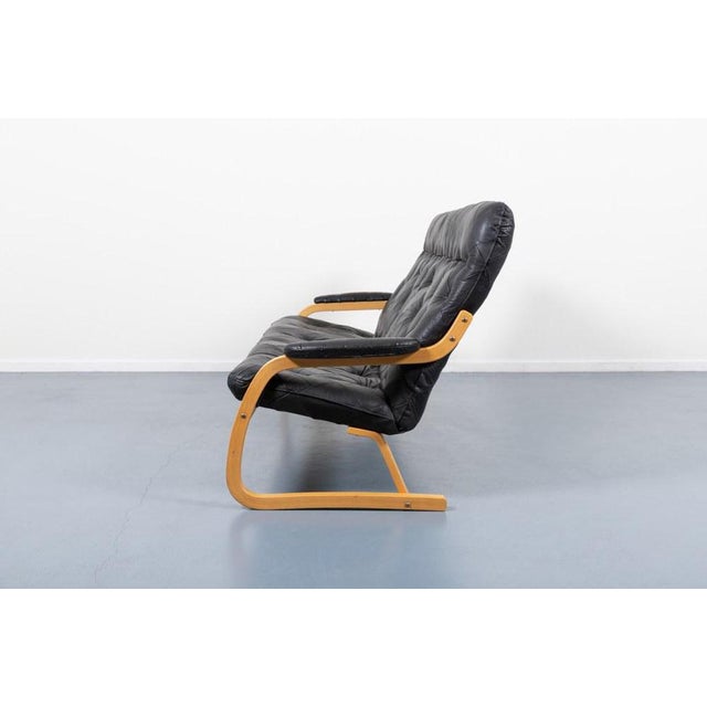 1970s Danish Modern Patchwork Leather Sofa, 1970s For Sale - Image 5 of 11