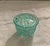 Vintage Light Teal Daisy Dot Depression Glass Sugar Dish For Sale - Image 4 of 5