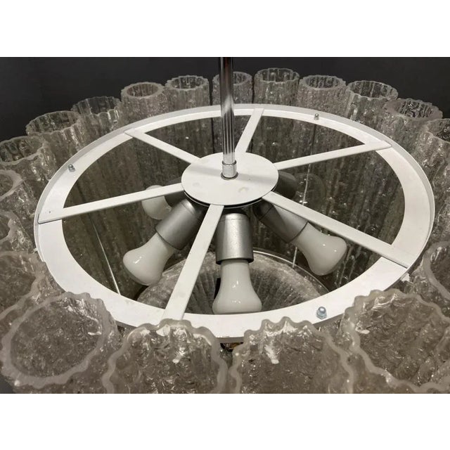 Large Mid-Century Murano Glass Chandelier by Toni Zuccheri, 1970s For Sale - Image 7 of 11