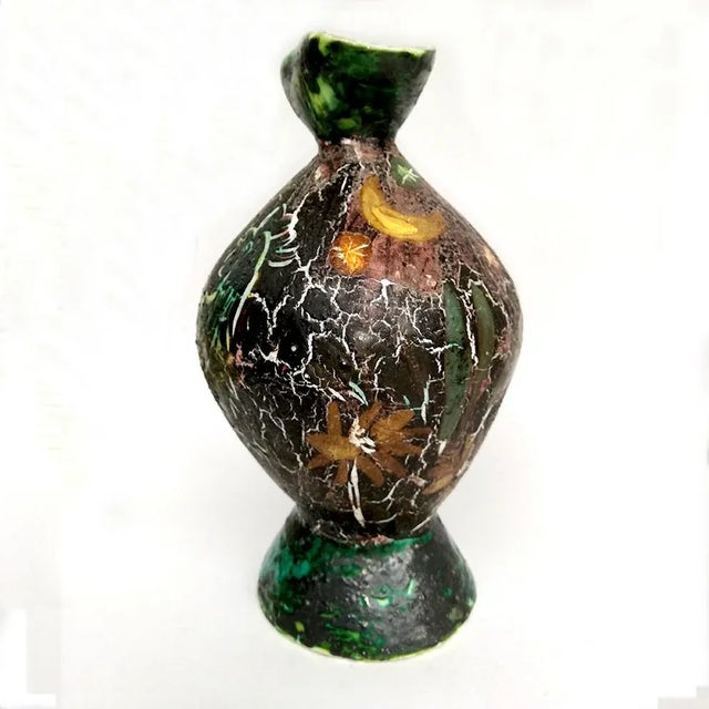 1950s Mid-Century Italian Ceramic Vase by Amedeo Fiorese For Sale - Image 5 of 10