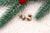 Metal Earrings in 19.2k Two-Tone Gold, Set of 2 For Sale - Image 7 of 7