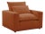 Wood Cali Rust Performance Fabric Arm Chair For Sale - Image 7 of 7
