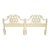 Vintage Regency Off White Lattice Twin Size Headboards- a Pair For Sale