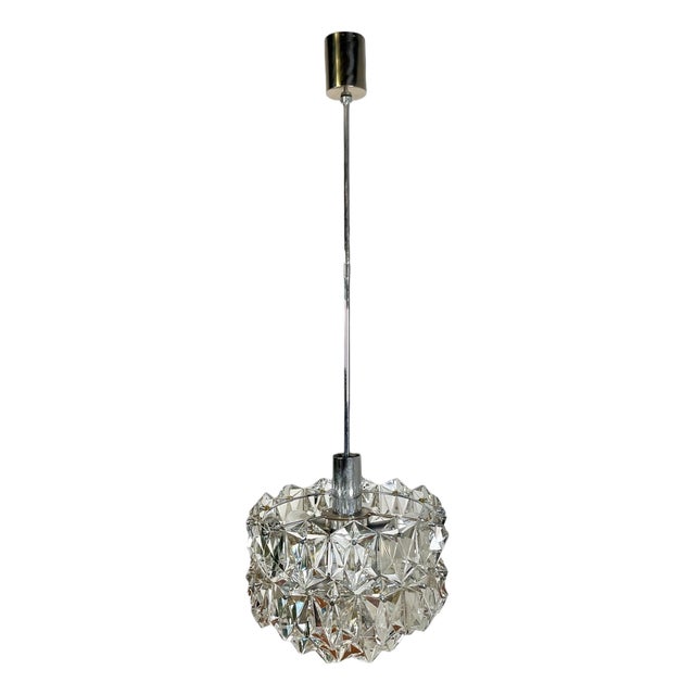 Vintage Crystal Ceiling Light from Kinkeldey For Sale
