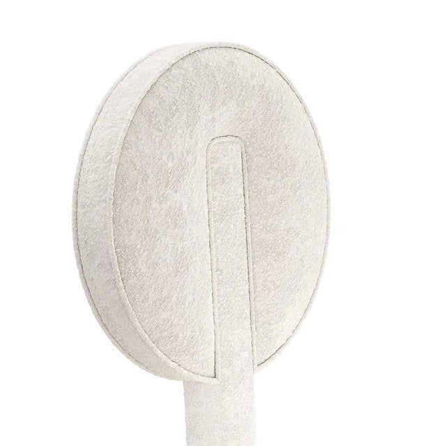 Giggi Chair in White Bouclé by Hommés Studio For Sale - Image 6 of 9