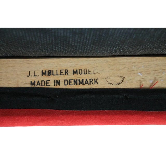 Model 65 Teakwood Dining Chairs by J. L. Moller Denmark For Sale - Image 12 of 12