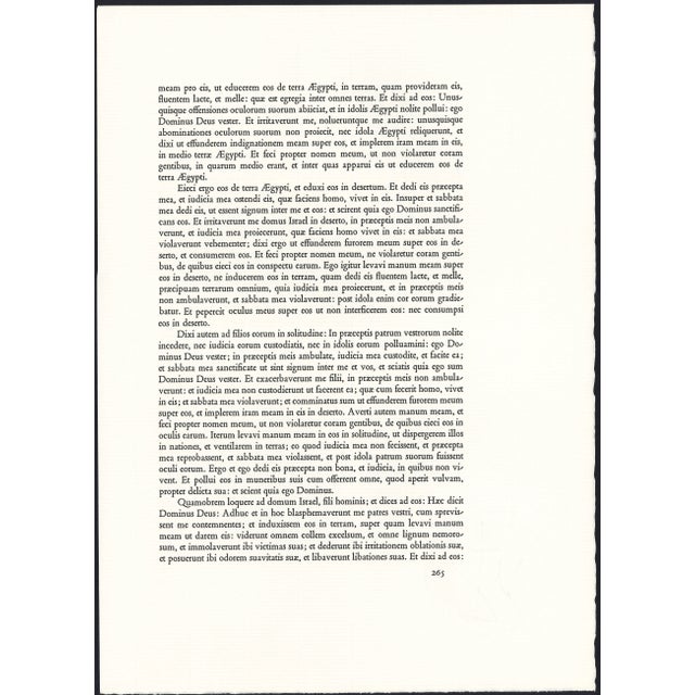 Brown 1968 Salvador Dalí Biblia Sacra Lithograph "Ecce Quasi Filius Hominis in Nubibus Us Caeli" (Son of Man in Clouds of Heaven) For Sale - Image 8 of 11