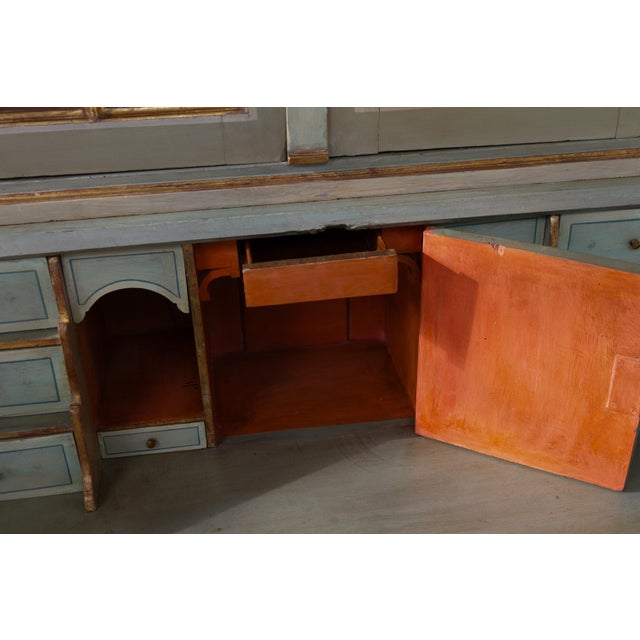 Danish Gustavian Green Secretaire Cabinet, 1780s For Sale - Image 12 of 18