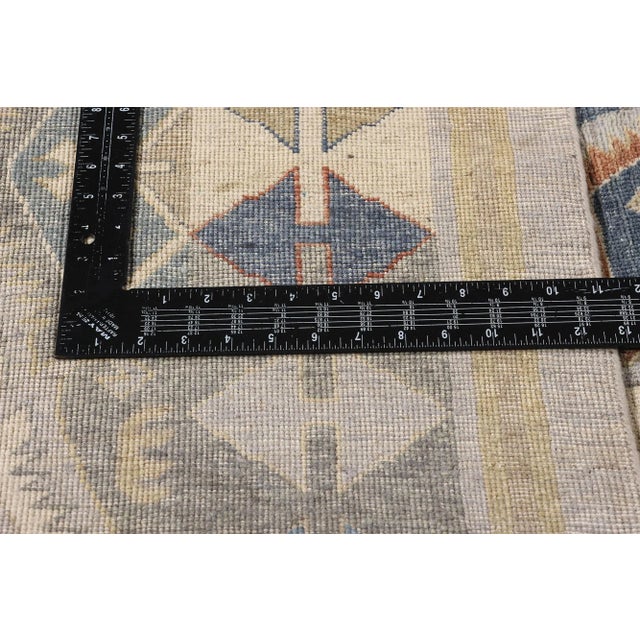 Vintage Modern Tribal Oushak Rug - 09'11 X 12'11 For Sale In Dallas - Image 6 of 9