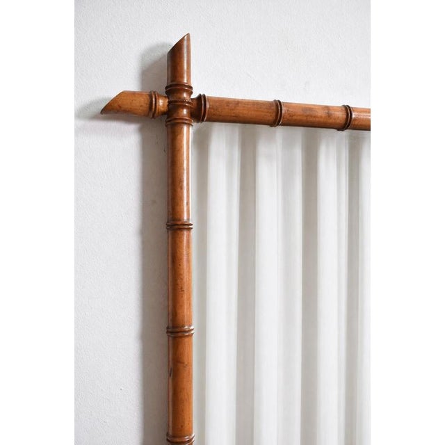 Wooden Faux Bamboo Mirrors, 1920s, Set of 2 For Sale - Image 4 of 6