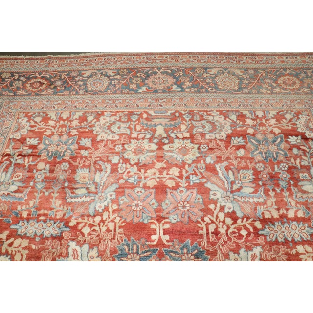 Large Antique Persian Mahal Rug - 10'7" x 14'1" For Sale - Image 12 of 12