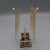 Mid 20th Century Vintage Brass Letter Rack With Ornate Cast Pedestal Base — Victorian Style For Sale - Image 5 of 7