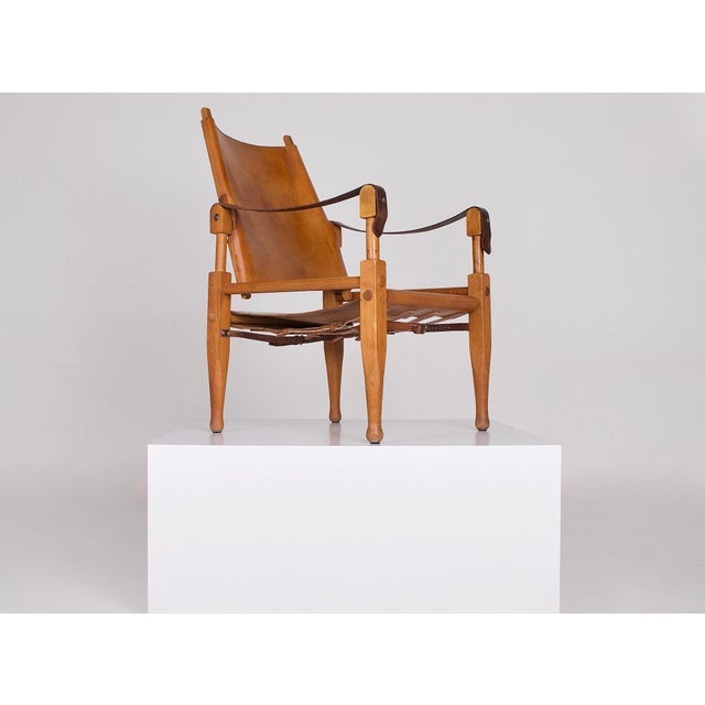 Safari Armchair in Cognac Leather from Wilhelm Kienzle, 1950s For Sale - Image 16 of 16
