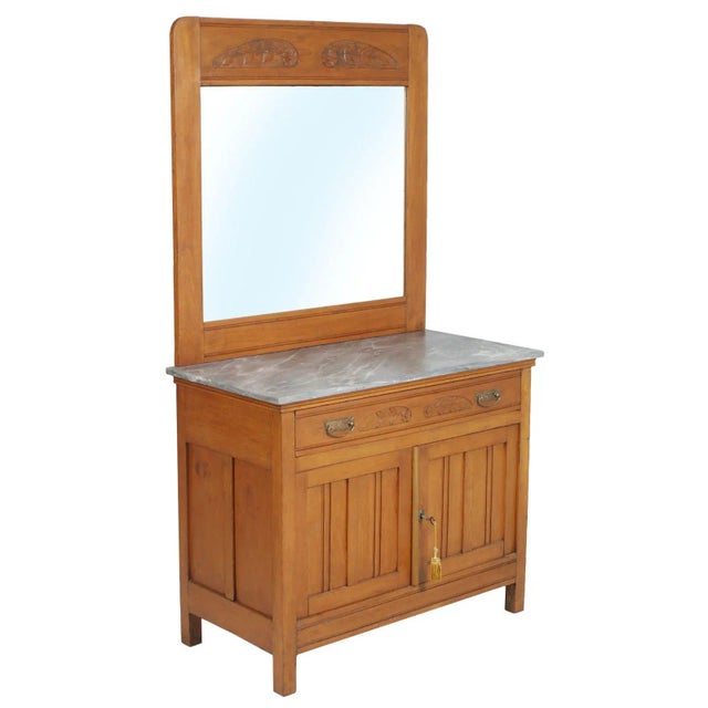 Italian Art Nouveau Vanity Cabinet For Sale - Image 12 of 12