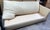 Wood Contemporary Cream Linen 'Right Back' Sofa by Waldo Fernandez For Sale - Image 7 of 18