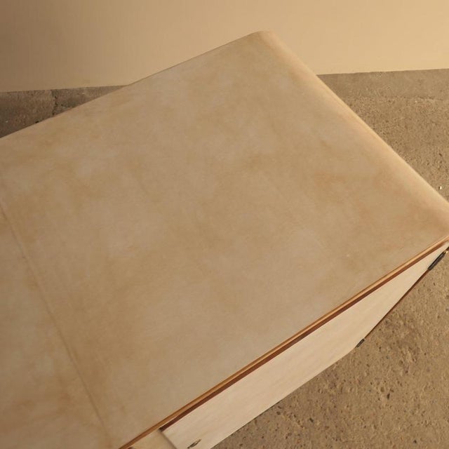 Vintage Fluted Parchment Sideboard, 1950s For Sale - Image 9 of 17