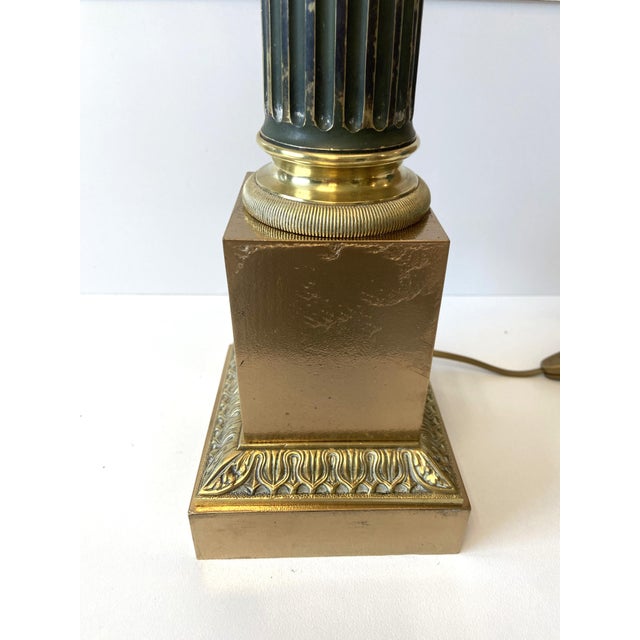 Large Antique French Carcel Lamp in Gilt Bronze and Brass, 1800s For Sale - Image 6 of 12