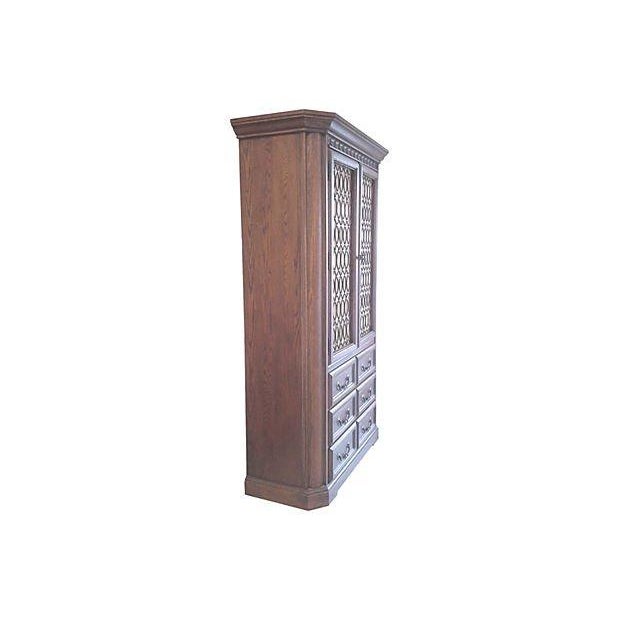 Conant Ball Tall Oak Armoires Pair Chairish