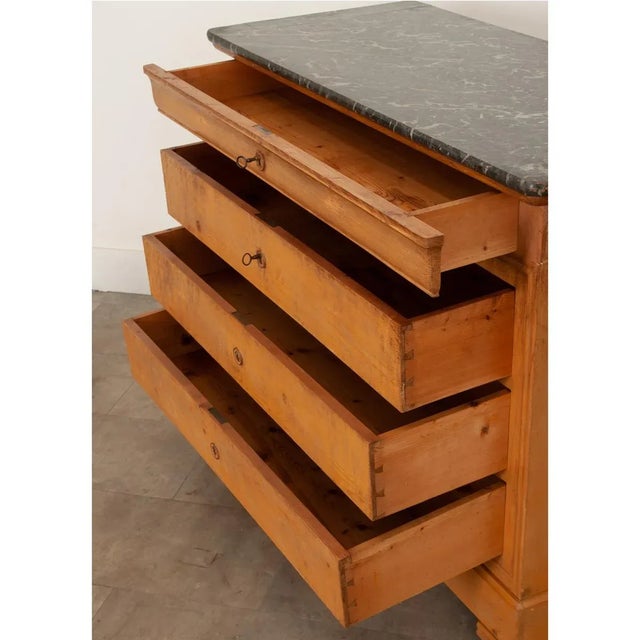 Saffron 19th Century French Louis Philippe Style Painted Commode For Sale - Image 8 of 13