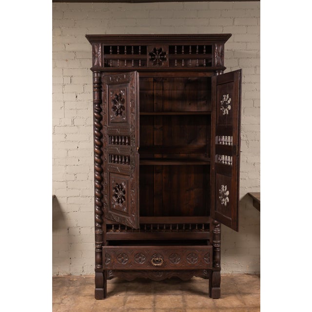 Wood 1800s French Breton Cabinet For Sale - Image 7 of 16
