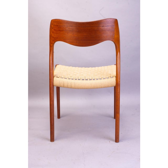 Teak Model 71 Dining Chairs by Niels Møller for J. L. Møllers, 1960s, Set of 6 For Sale - Image 14 of 18