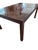 Henredon 1980s Henredon Scene One Campaign Oak Burlwood Dining Room Parson Table Extension For Sale - Image 4 of 18
