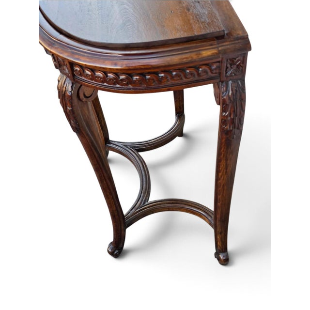 19th Century French Walnut Console Table/ Entry Hallway Table For Sale - Image 10 of 10