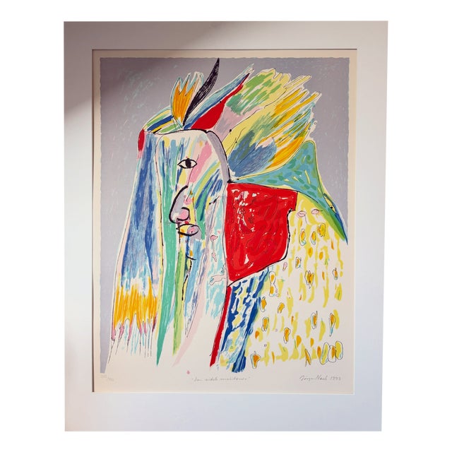 Jørgen Nash, the Last of the Mohicans, 1993, Lithograph For Sale