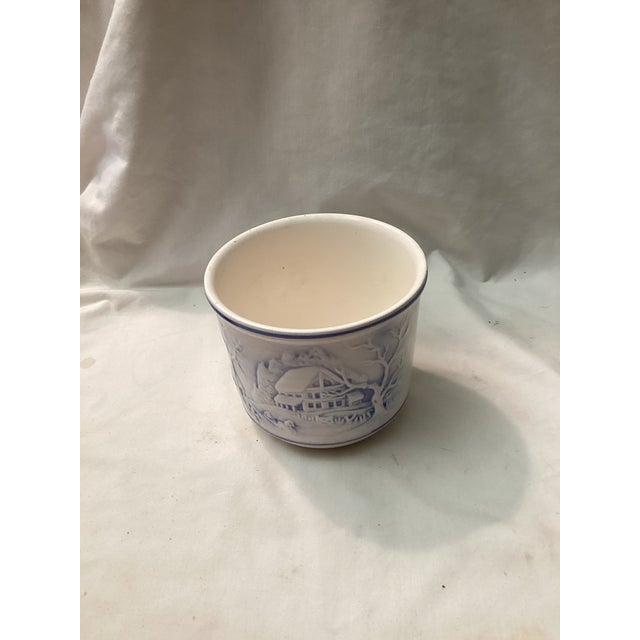 This charming planter is in the Americana Homestead Winter scene. It showcases the imagery of snow, covered barns, fences,...