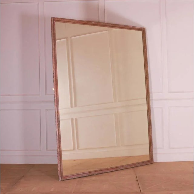 Glass English Painted Mirror, 1890s For Sale - Image 7 of 7