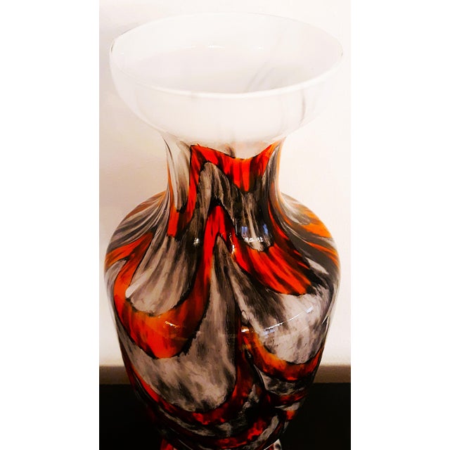 Vintage Italian Opaline Florence Overflow Vase, 1970s For Sale - Image 3 of 8