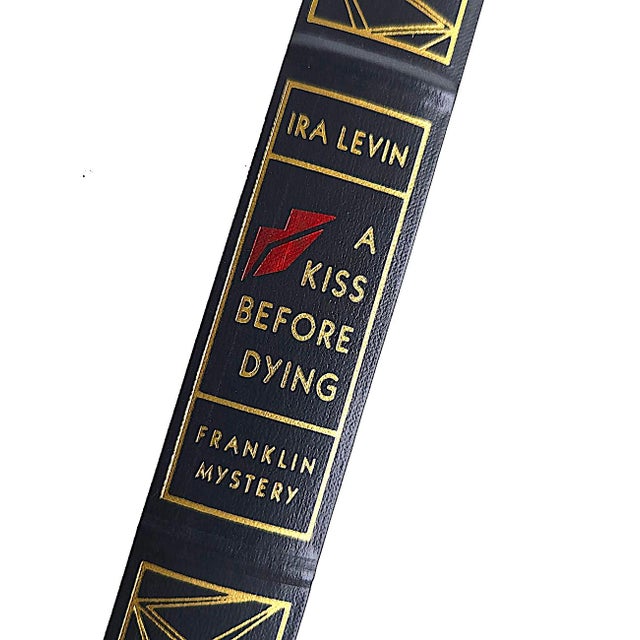 1980s 1989 Leather Special Edition,"A Kiss Before Dying", by Ira Levin, Franklin Library Mystery For Sale - Image 5 of 13