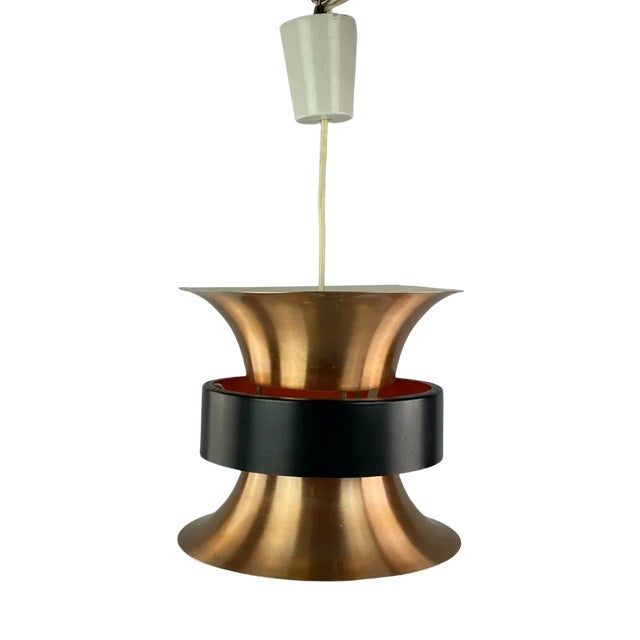 Space Age Metal Ceiling Lamp, 1960s For Sale