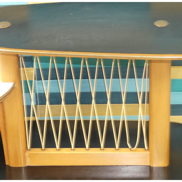 Black Large Tiered Flower Stand in Two-Tone Black, 1960s For Sale - Image 8 of 13