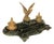 Antique 19thC French Empire Gilt Bronze Marble Eagle Desk Set Twin Inkwell 1880 For Sale